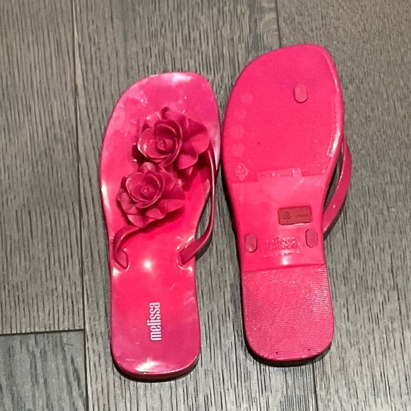 Pink Melissa flip flops - Picture 1 of 2